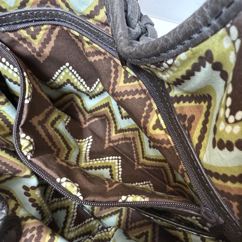 Banana Republic Brown Woven Tote Bag Purse Leather Trim Boho Hippie Y2K - Picture 7 of 12